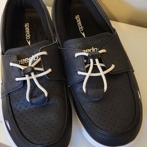 Speedo Black Perforated Loafers